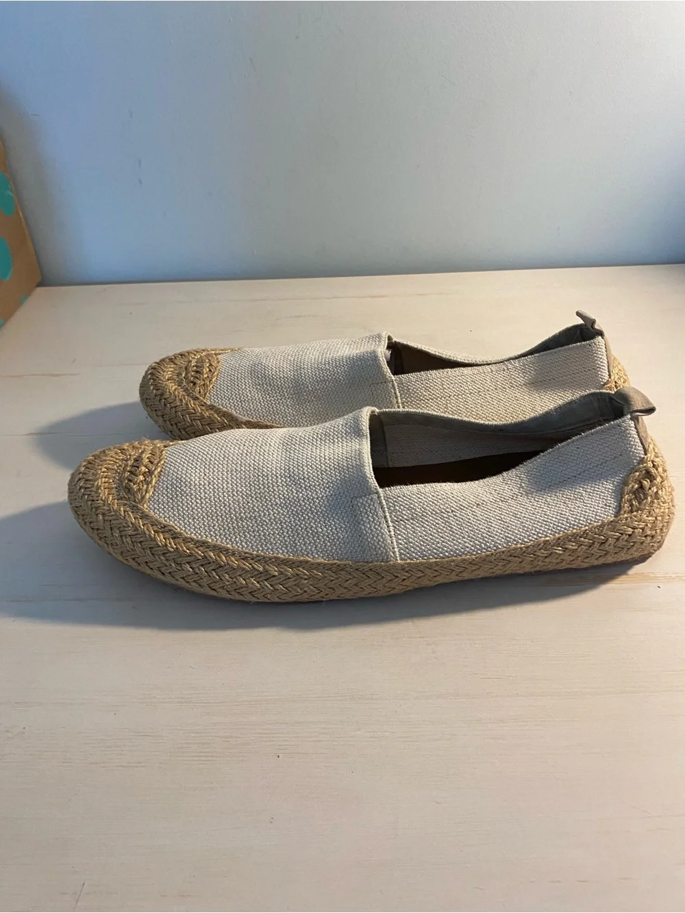 *Made in Italy* Italigente Men's Casual Canvas Slip-On Espadrilles in Natural